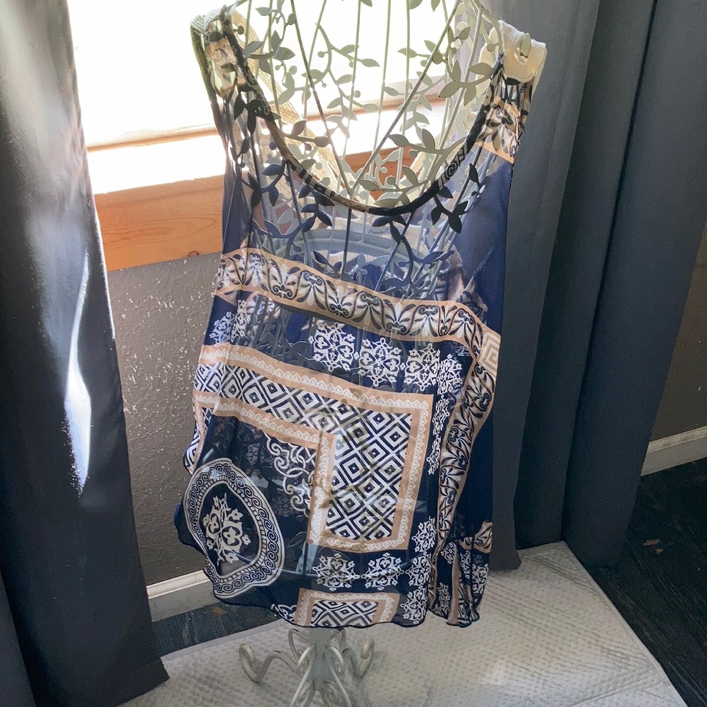 Sheer top from papaya size small